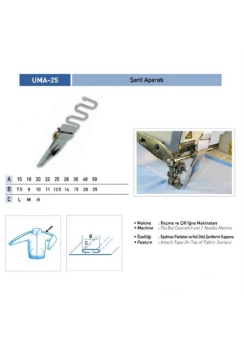Şerit Apara 20x8mm / UMA-25