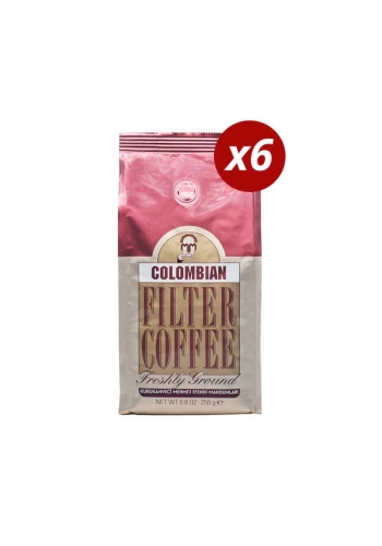 6 Adet Mehmet Efendi Colombian Filter Coffee 250gr