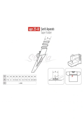 Şerit Apara 25x12mm / APR 25-R