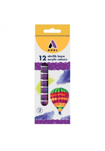 Adel Akrilik Boya 12ml 12 li Tüp Ambalaj 2340000038