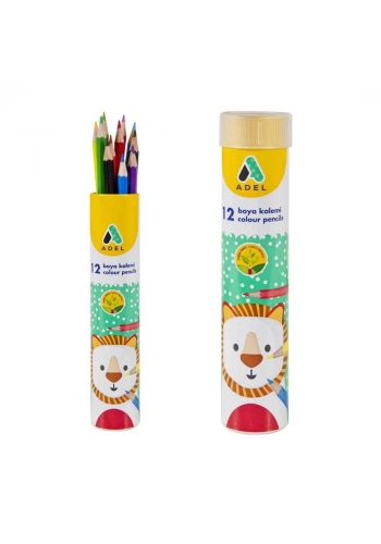 Adel Boya Kalemi Tam Boy Metal Tüp 12 Renk