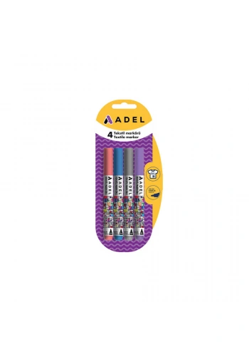 Adel Tekstil Markörü Pastel Renk 4lü