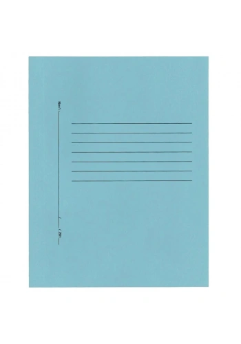 ALEMDAR MAVİ TELLİ TAM KAPAKLI LÜKS KARTON DOSYA