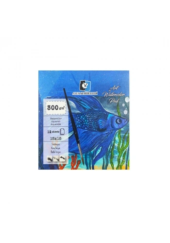 Alex Schoeller Art Sulu Boya Defteri 15x15 cm 300 gr 12 Yaprak