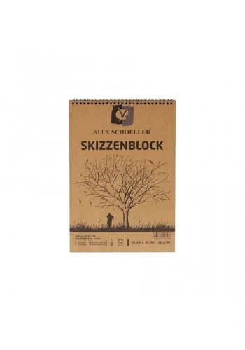 Alex Schoeller Kraft Spiralli 25x35 cm Blok 30 Yaprak