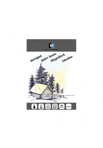 Alex Schoeller Spiralli Eskiz Defteri Jumbo A4 90 gr 100 Yaprak