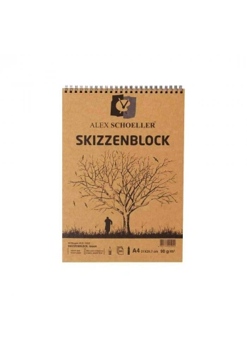 Alex Schoeller Spiralli Kraft A4 Blok 60lı