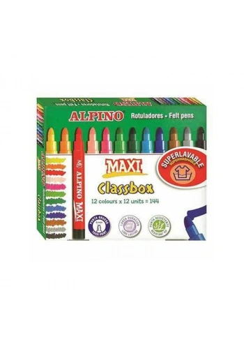 ALPINO AR-109 MAXİ KEÇELİ KALEM 144 LÜ STAND