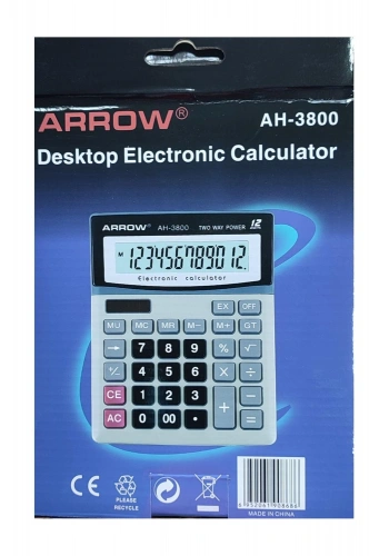 Arrow AH-3800 12 Haneli Hesap Makinası