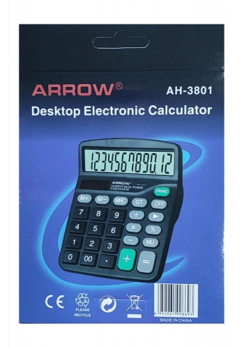 Arrow AH-3801 12 Haneli Hesap Makinası