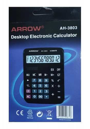 Arrow AH-3803 12 Haneli Hesap Makinası