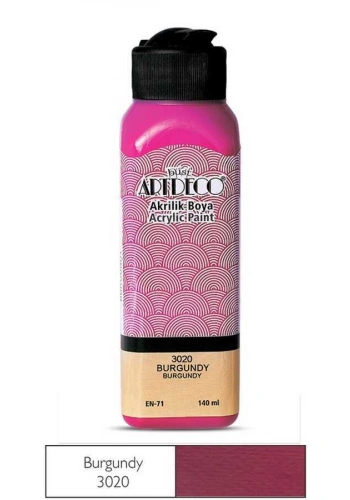 Artdeco Akrilik Boya 140 ml Burgundy