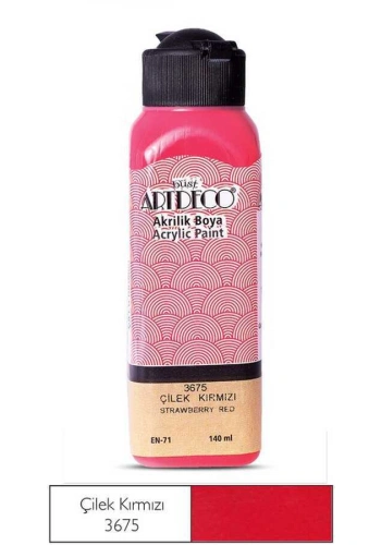 Artdeco Akrilik Boya 140 ml Çilek Kırmızısı