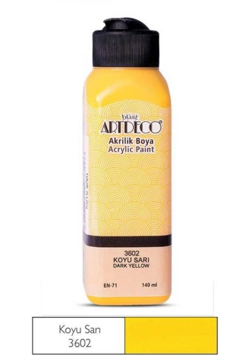 Artdeco Akrilik Boya 140 ml Koyu Sarı
