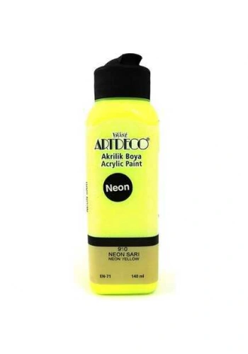 Artdeco Akrilik Boya 140 ml Neon Sarı