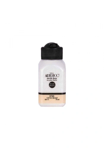 Artdeco Akrilik Boya Metalik 75 ml Beyaz Sedef