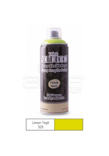 Artdeco Akrilik Sprey Boya 400ml 525 Limon Yeşili