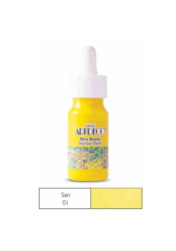 Artdeco Ebru Boyası 30 ml Koyu Sarı