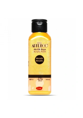 ARTDECO MET. AKRİLİK BOYA 140ml ALTIN 3721