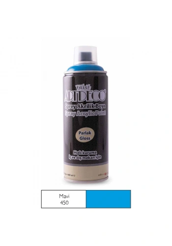 ARTDECO SPREY AKRİLİK BOYA 400 ML MAVİ 450