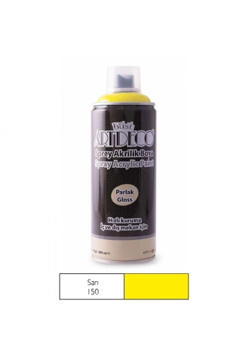 ARTDECO SPREY AKRİLİK BOYA 400 ML SARI 150
