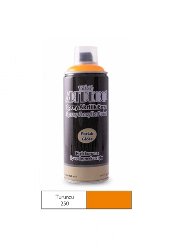 ARTDECO SPREY AKRİLİK BOYA 400 ML TURUNCU 250