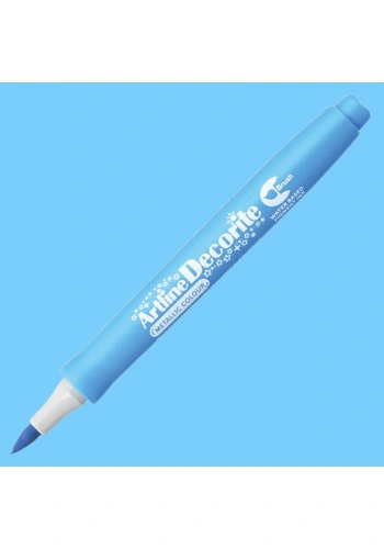 Artline Decorite Brush Marker Metalik Blue