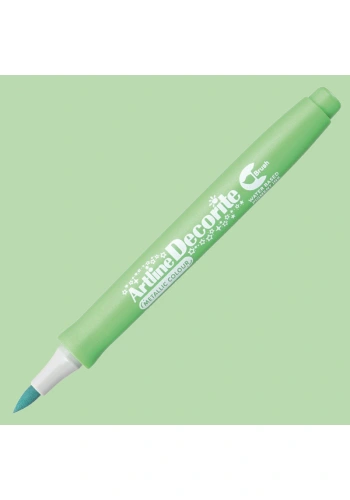 Artline Decorite Brush Marker Metalik Green