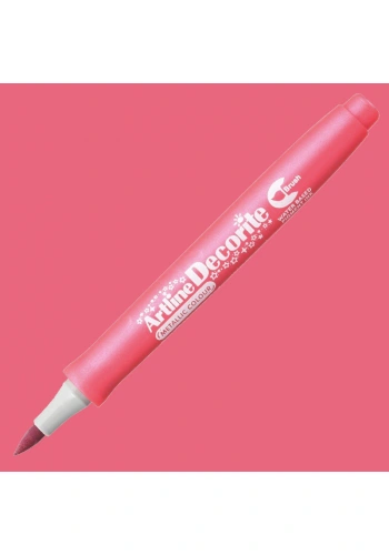 Artline Decorite Brush Marker Metalik Pink