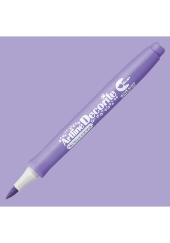 Artline Decorite Brush Marker Metalik Purple