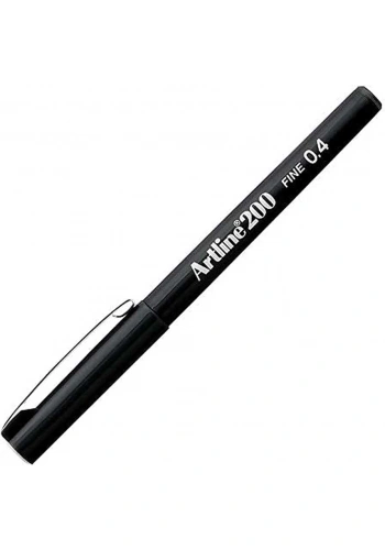 Artline Fine Keçe Uçlu Yazı Kalemi Uç 0.4mm 200N Siyah