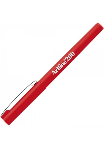 Artline Keçe Uçlu Yazı Kalemi Uç:0,6mm Kırmızı 210N