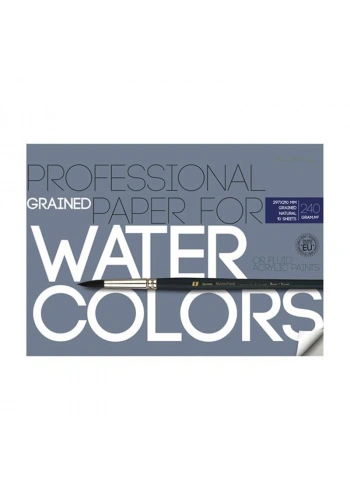 B&V Suluboya Resim Kağıdı Dosyalı 240g A4 (21x19cm) 10 Yaprak 4-115