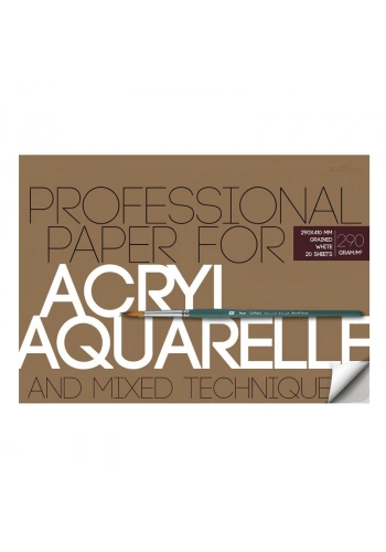 B&V Suluboya Ve Akrilik Blok 290g A3 (29,7x42cm) 20 Yaprak 1-20-036