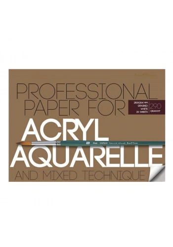 B&V Suluboya Ve Akrilik Blok 290g A4 (21x19cm) 20 Yaprak 1-20-035