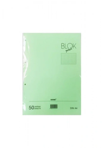 BAYINDIR A4 KOLEJ YEDEK YEŞİL ÇİZGİLİ