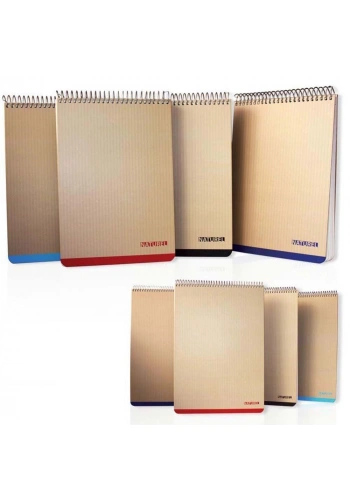 Bayındır A4 Naturel Spiralli Bloknot 100 Yp Çizgili