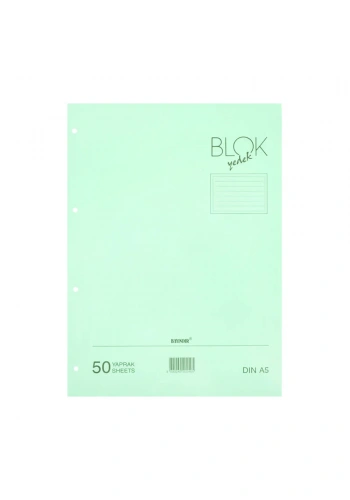 Bayındır Çizgili Klasör Yedeği A5 50 Yaprak Mavi