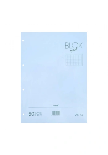 Bayındır Kareli Klasör Yedeği A4 50 Yaprak Mavi