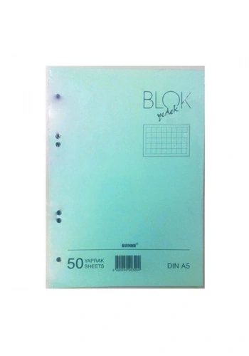Bayındır Kolej Yedek A5 Kareli Mavi 50 Yaprak BBN0231