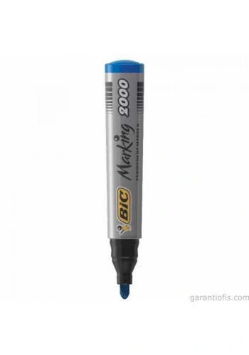 Bic 2000 Yuvarlak Uçlu Mavi Permanent Marker Kalem (Koli Kalemi)