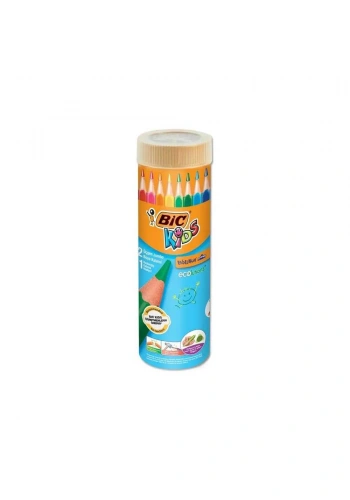 Bic Evolution Boya Kalemi Jumbo Üçgen 12+1 Metal Tüp