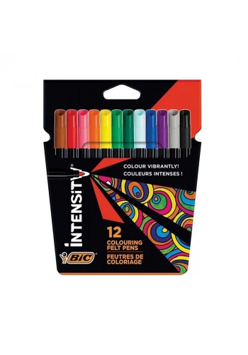 Bic Intensity Keçeli Boya Kalemi 12 Renk 978004