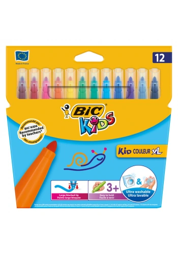 Bic Kid Couleur XL Keçeli Kalem 12 Renk 828966