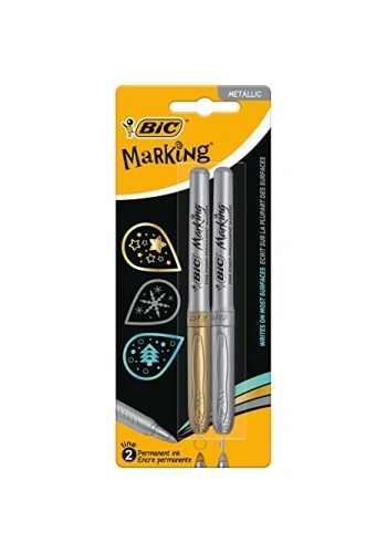 Bic Marking Altın Gümüş 2 li Permanent Kalem Seti