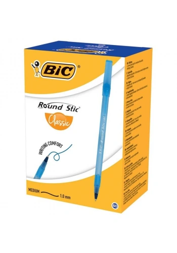 BİC ROUND STIC 60 LI MAVİ TÜKENMEZ KALEM 962666
