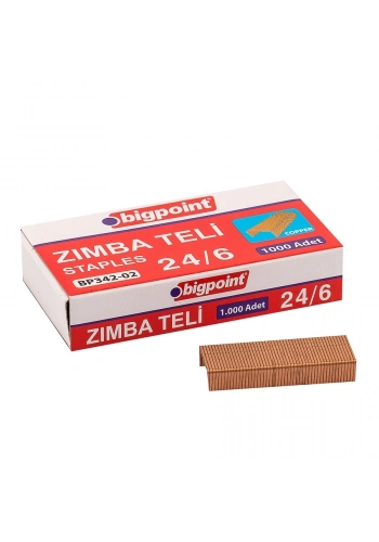 Bigpoint BP342 Zımba Teli 24/6 Bakır (10 lu Paket)