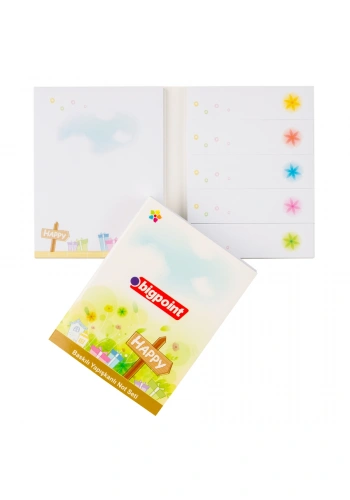 Bigpoint Yapışkanlı Not Kağıtları Seti Happy Baskılı