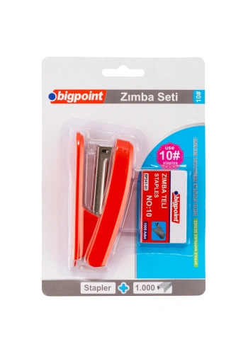 Bigpoint Zımba Makinesi Seti No:10 Kırmızı