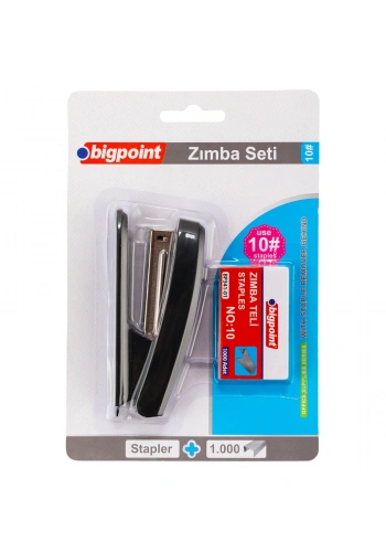 Bigpoint Zımba Makinesi Seti No:10 Siyah